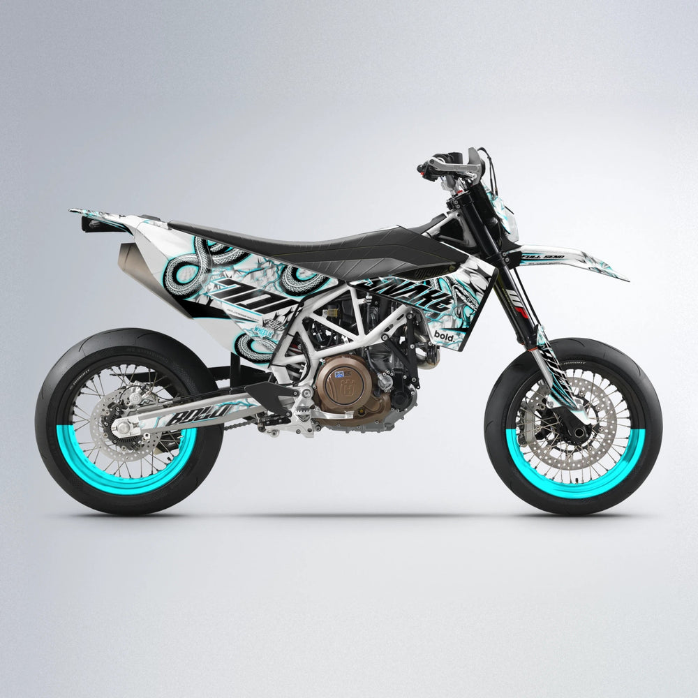 SERPENT Husqvarna 701 supermoto graphics kit in Teal