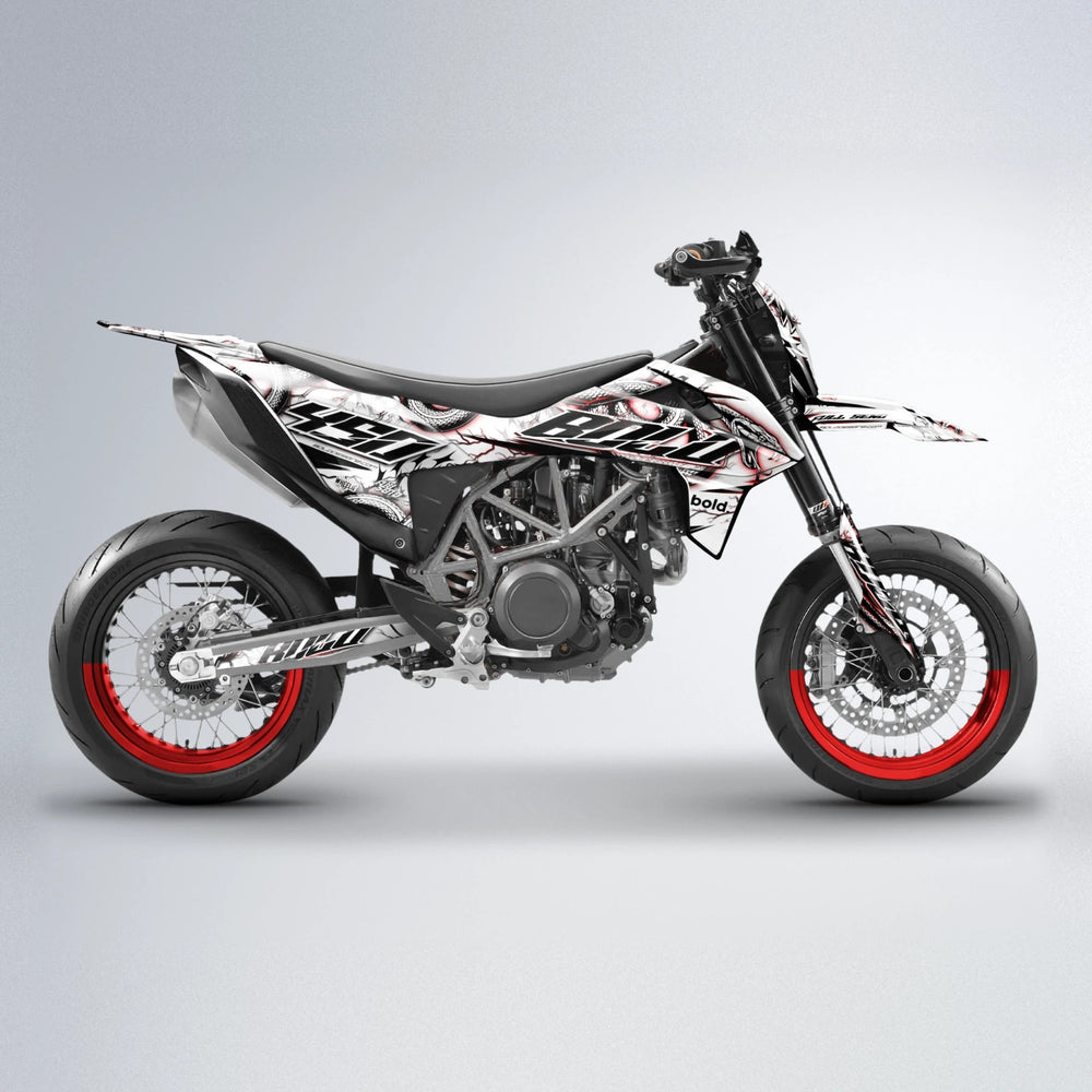 SERPENT KTM SMC 690 supermoto graphics kit in Black & Red