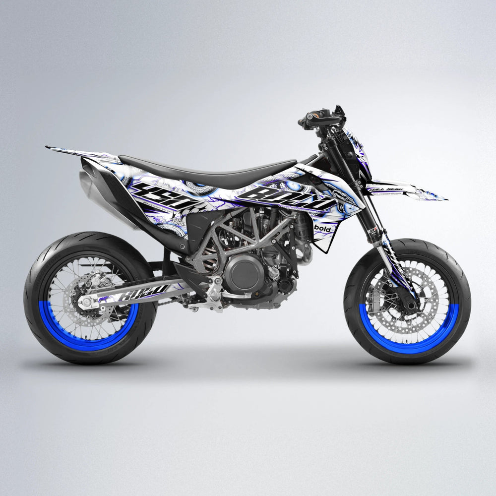 SERPENT KTM SMC 690 supermoto graphics kit in Blue