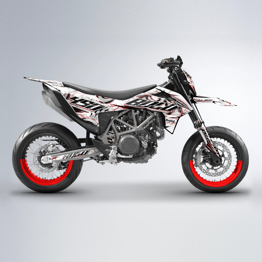 SERPENT KTM SMC 690 supermoto graphics kit in Custom Colour