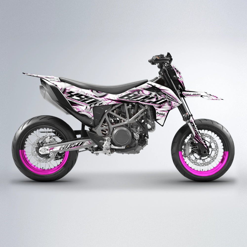 SERPENT KTM SMC 690 supermoto graphics kit in Pink