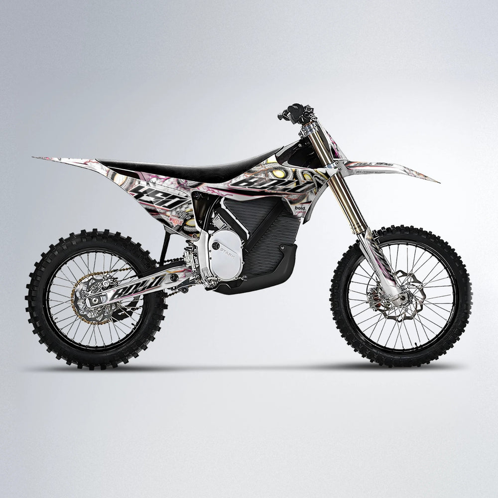 SERPENT Stark Varg MX motocross graphics kit in Pink & Yellow
