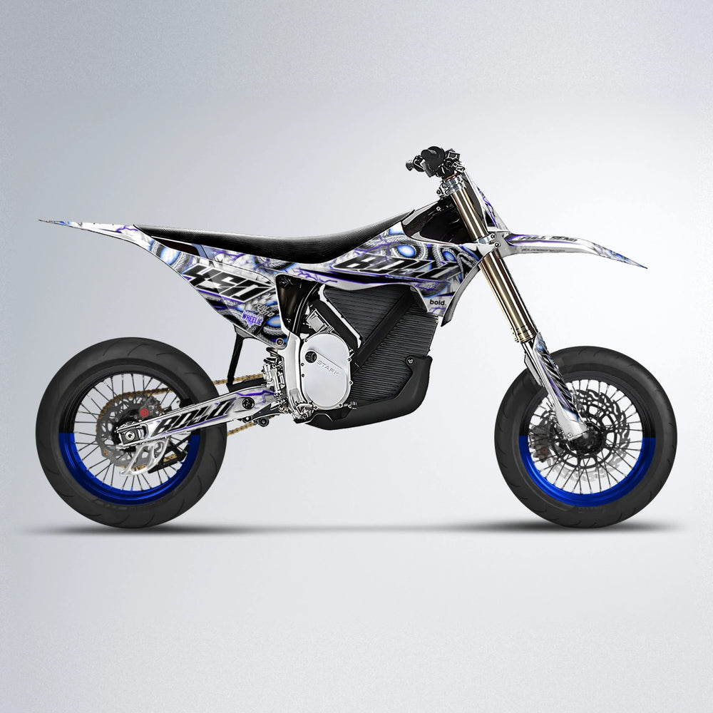 SERPENT Stark Varg SM supermoto graphics kit in Blue