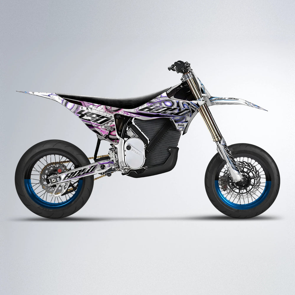 SERPENT Stark Varg SM supermoto graphics kit in Blue Purple Fade