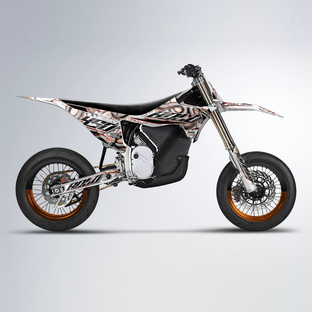 SERPENT Stark Varg SM supermoto graphics kit in Orange