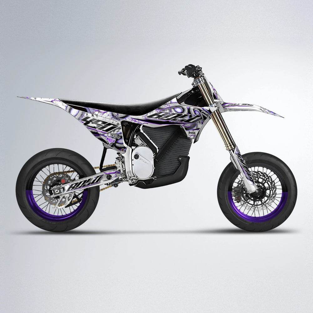 SERPENT Stark Varg SM supermoto graphics kit in Purple