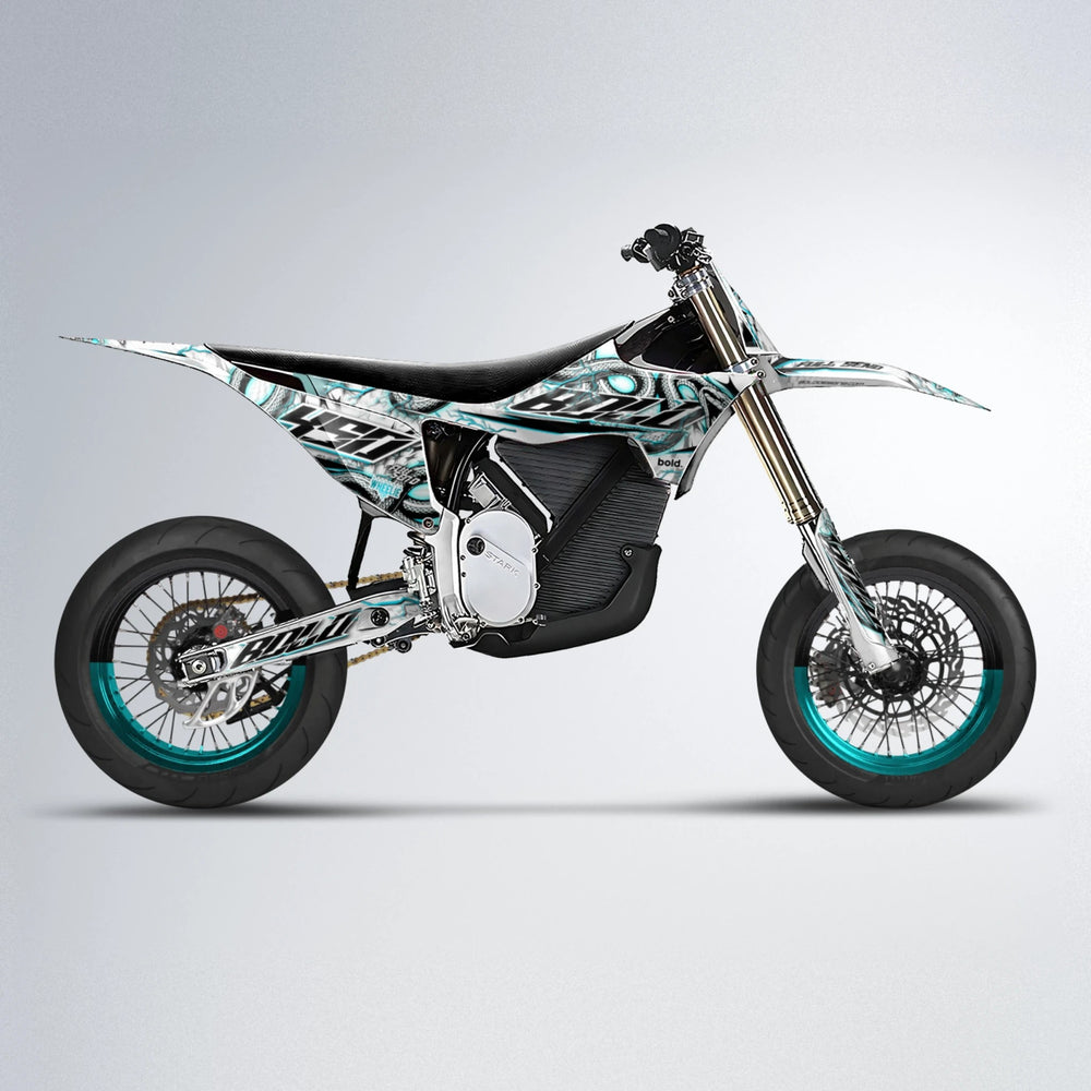 SERPENT Stark Varg SM supermoto graphics kit in Teal