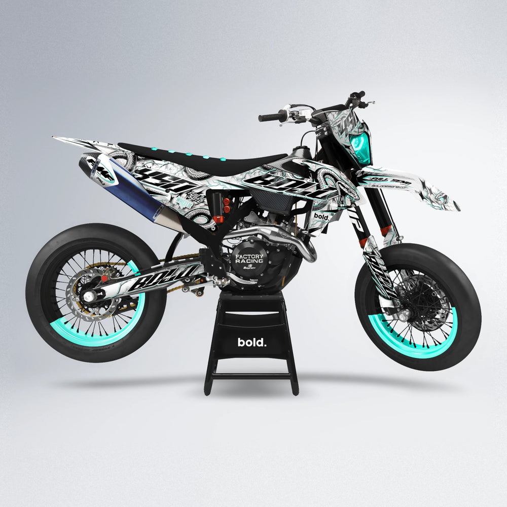 SERPENT supermoto graphics kit in Mint