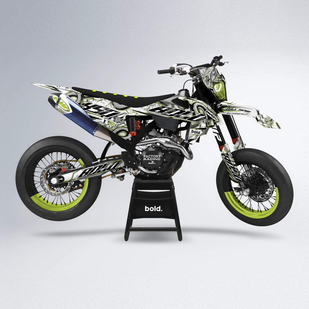 SERPENT supermoto graphics kit in Olive