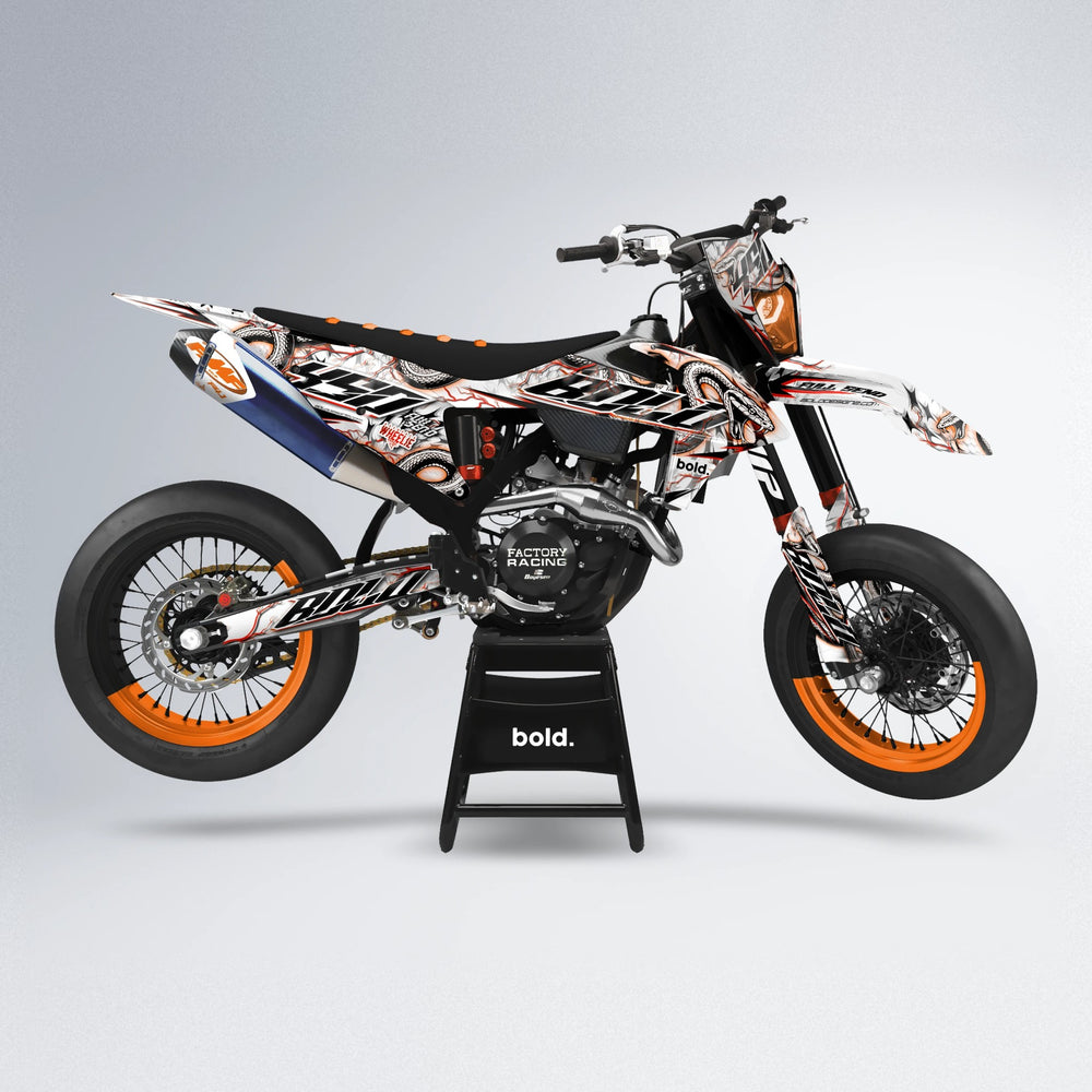 SERPENT supermoto graphics kit in Orange