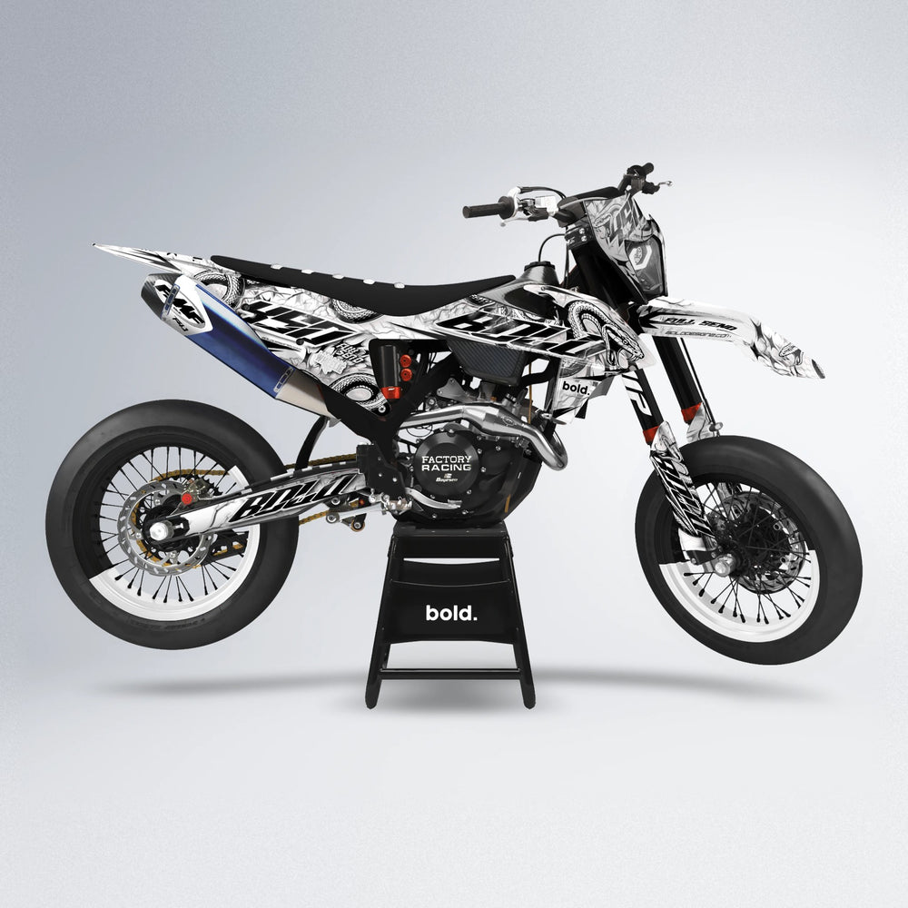 SERPENT supermoto graphics kit in White