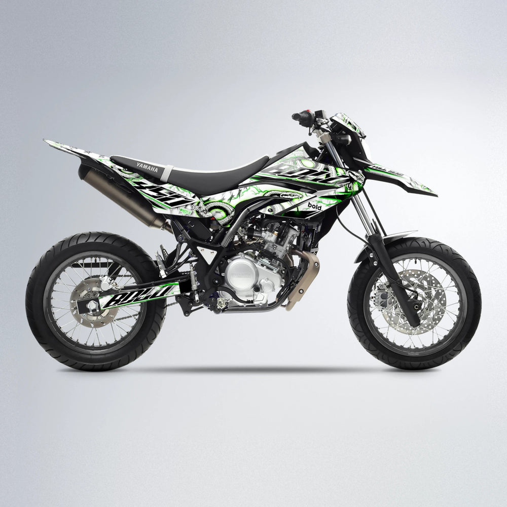 SERPENT Yamaha WR 125X supermoto graphics kit in Green