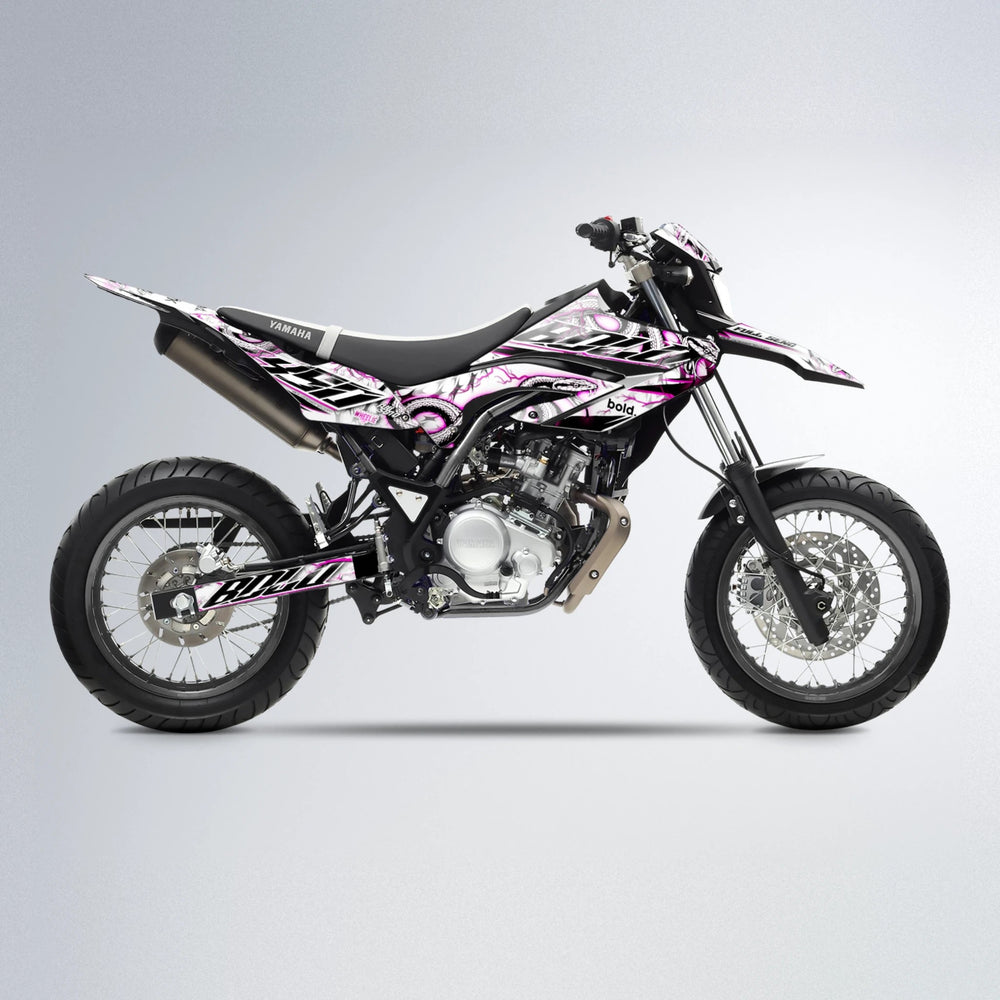 SERPENT Yamaha WR 125X supermoto graphics kit in Pink