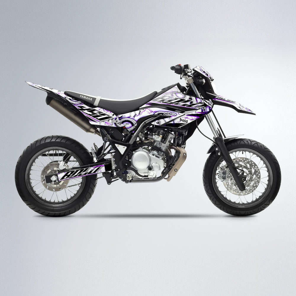 SERPENT Yamaha WR 125X supermoto graphics kit in Purple