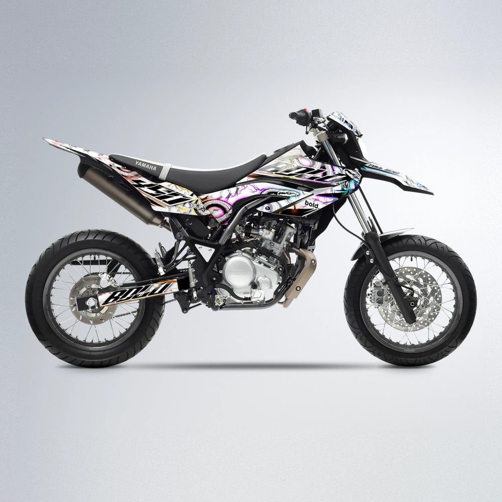 SERPENT Yamaha WR 125X supermoto graphics kit in Sunset Fade