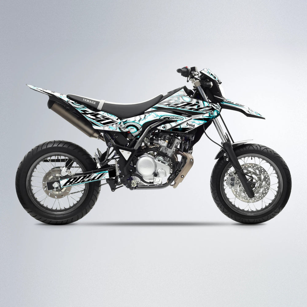 SERPENT Yamaha WR 125X supermoto graphics kit in Teal