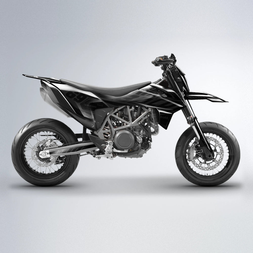 SHADE KTM SMC 690 supermoto graphics kit in Custom Colour