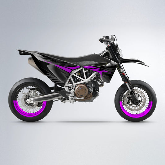 SHADOW Husqvarna 701 supermoto graphics kit in Purple