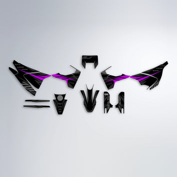 SHADOW Husqvarna 701 graphics kit parts layout in Purple