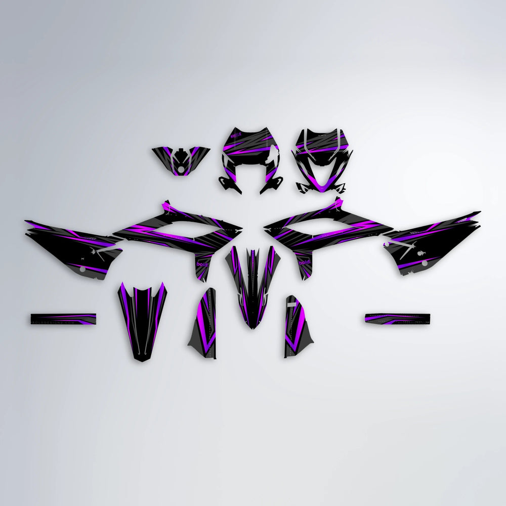 SKITZ Beta graphics kit parts layout in Pink