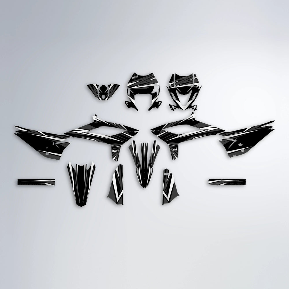 SKITZ Beta graphics kit parts layout in White