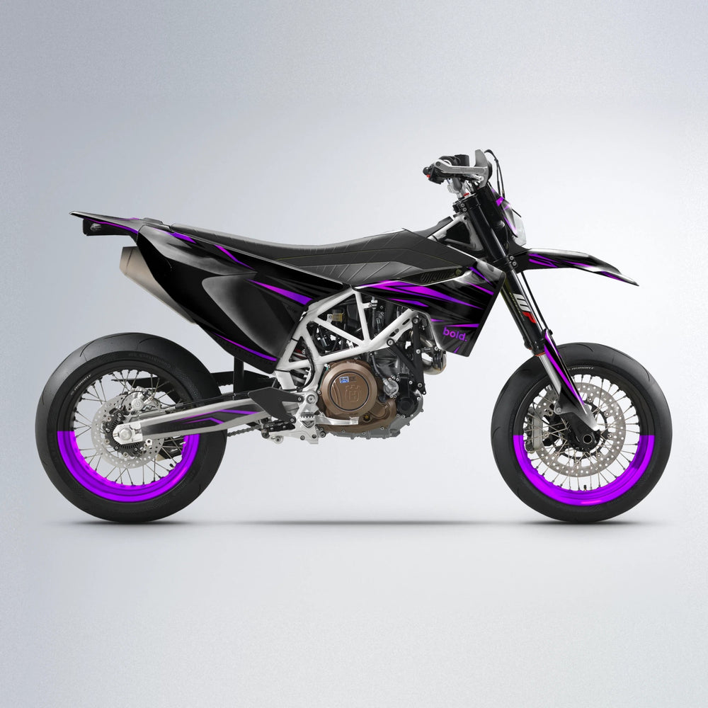 SKITZ Husqvarna 701 supermoto graphics kit in Custom Colour