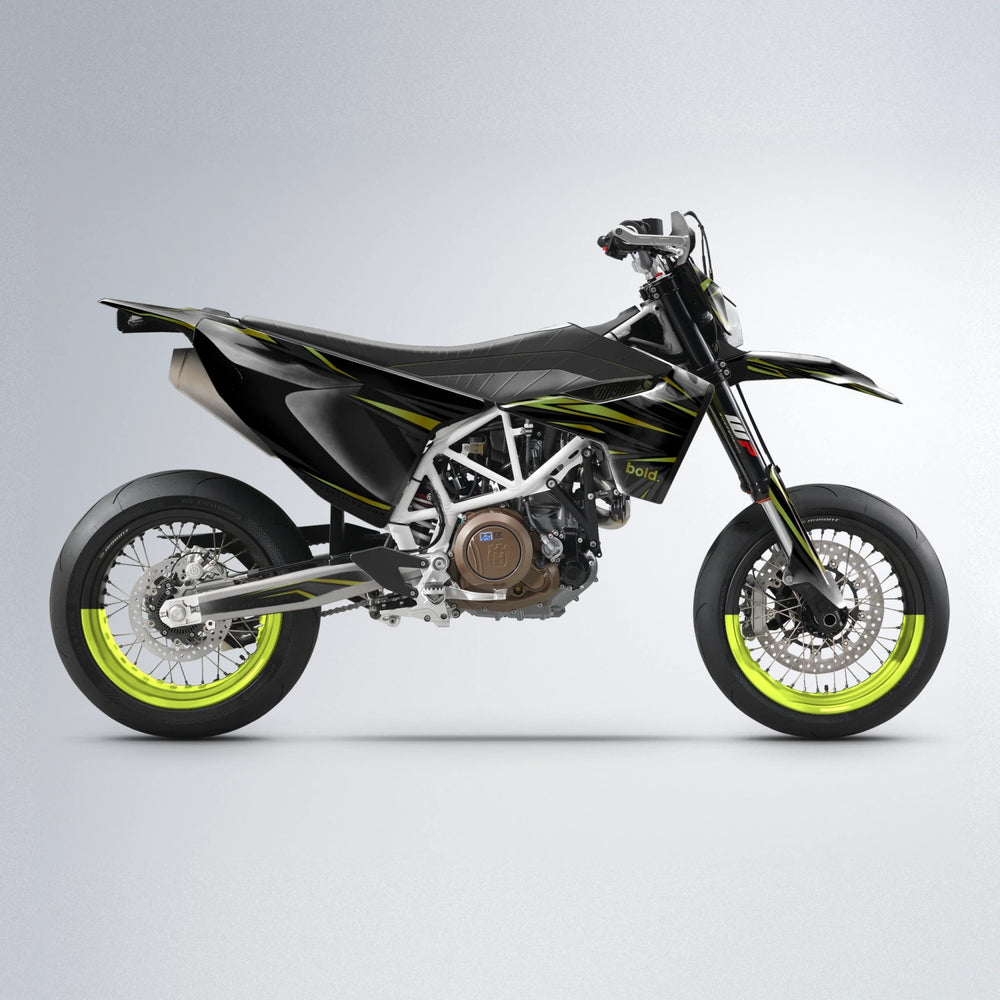 SKITZ Husqvarna 701 supermoto graphics kit in Olive