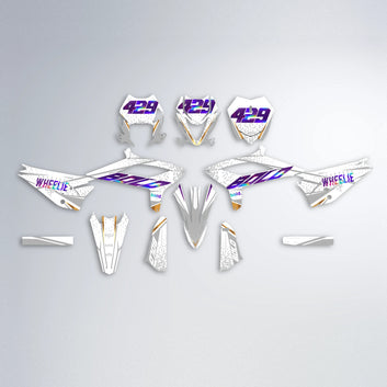 SKOOVBY Beta graphics kit parts layout in Purple