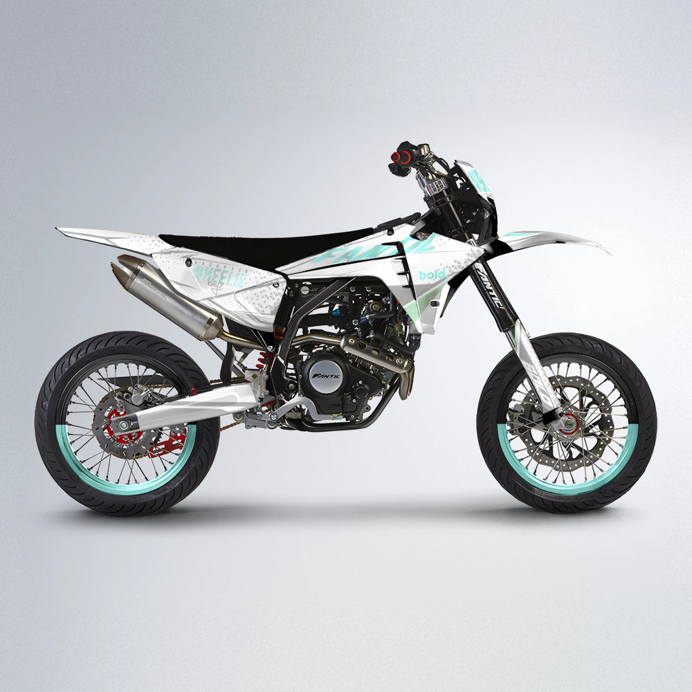 SKOOVBY Fantic supermoto graphics kit in Mint
