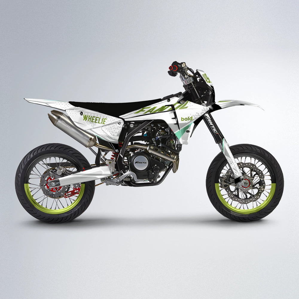 SKOOVBY Fantic supermoto graphics kit in Olive