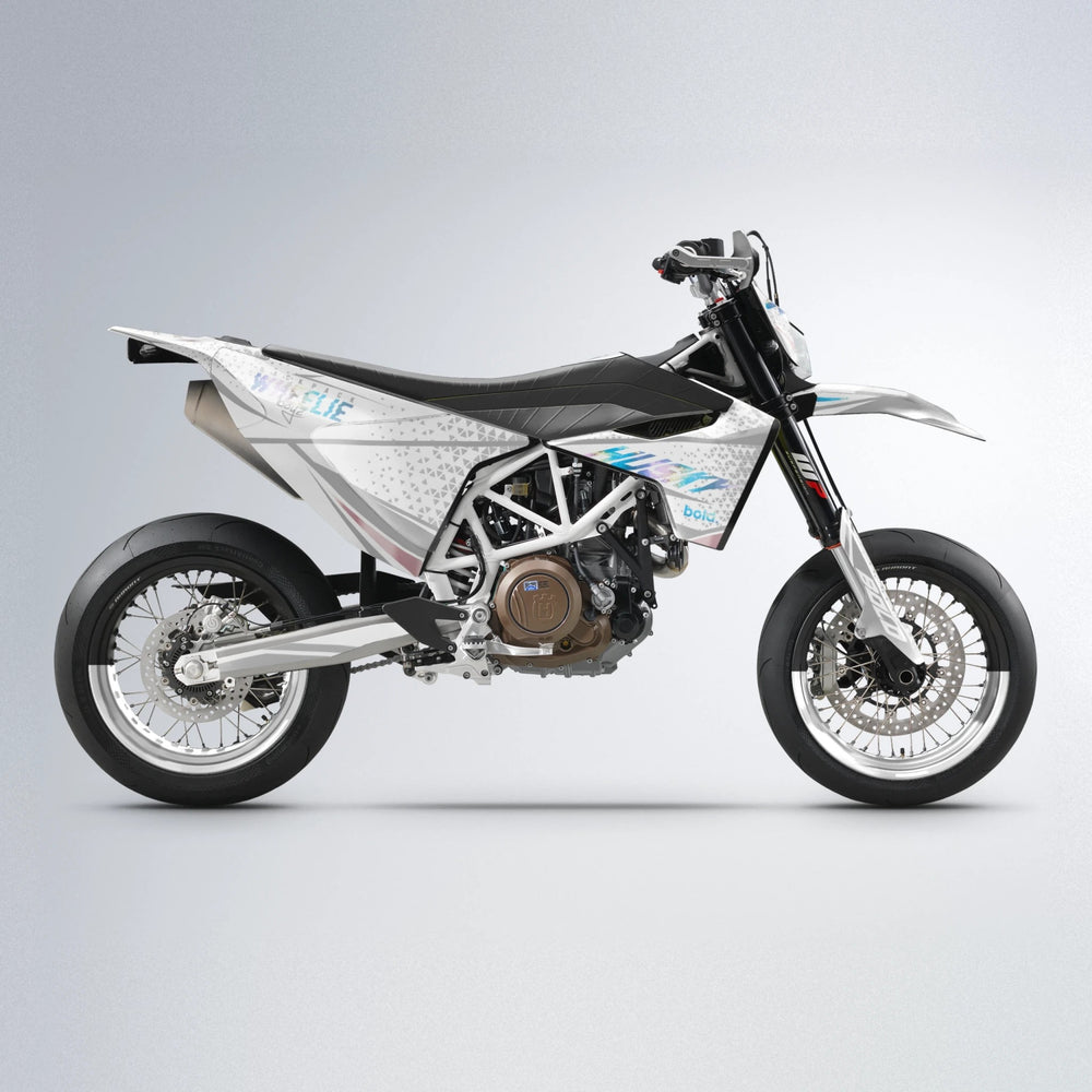 SKOOVBY Husqvarna 701 supermoto graphics kit in Light Blue & White