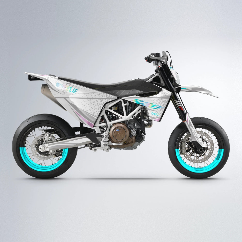 SKOOVBY Husqvarna 701 supermoto graphics kit in Teal