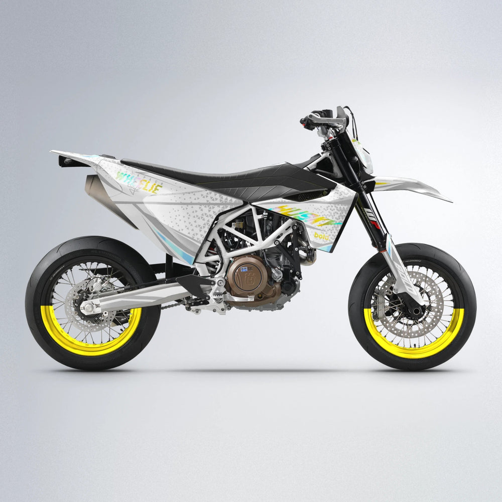 SKOOVBY Husqvarna 701 supermoto graphics kit in Yellow