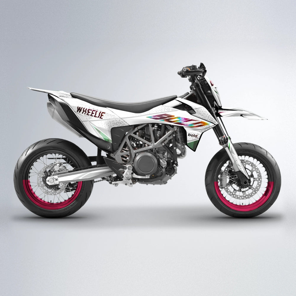SKOOVBY KTM SMC 690 supermoto graphics kit in Black & Red