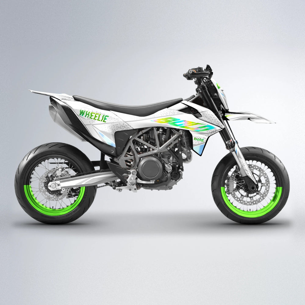 SKOOVBY KTM SMC 690 supermoto graphics kit in Green