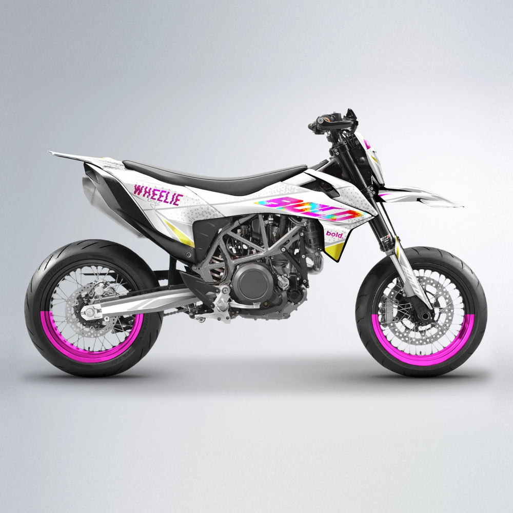 SKOOVBY KTM SMC 690 supermoto graphics kit in Pink