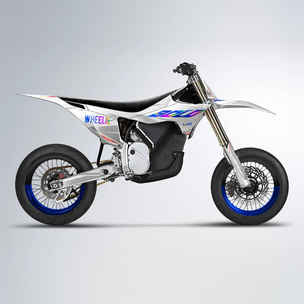 SKOOVBY Stark Varg SM supermoto graphics kit in Blue