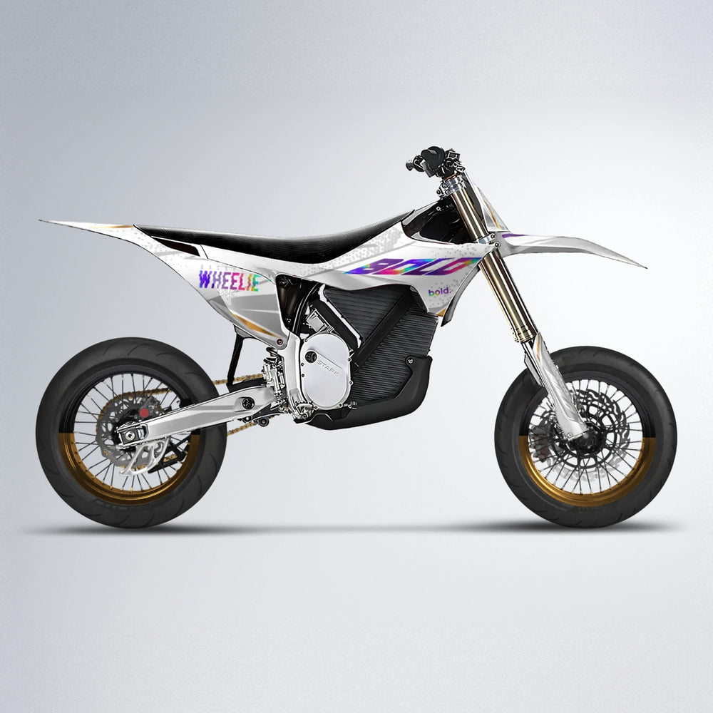SKOOVBY Stark Varg SM supermoto graphics kit in Custom Colour