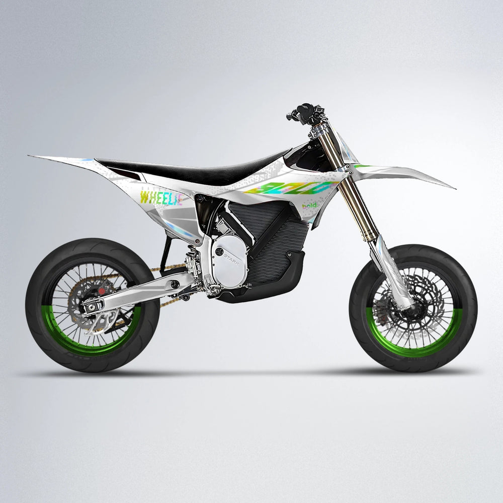 SKOOVBY Stark Varg SM supermoto graphics kit in Green