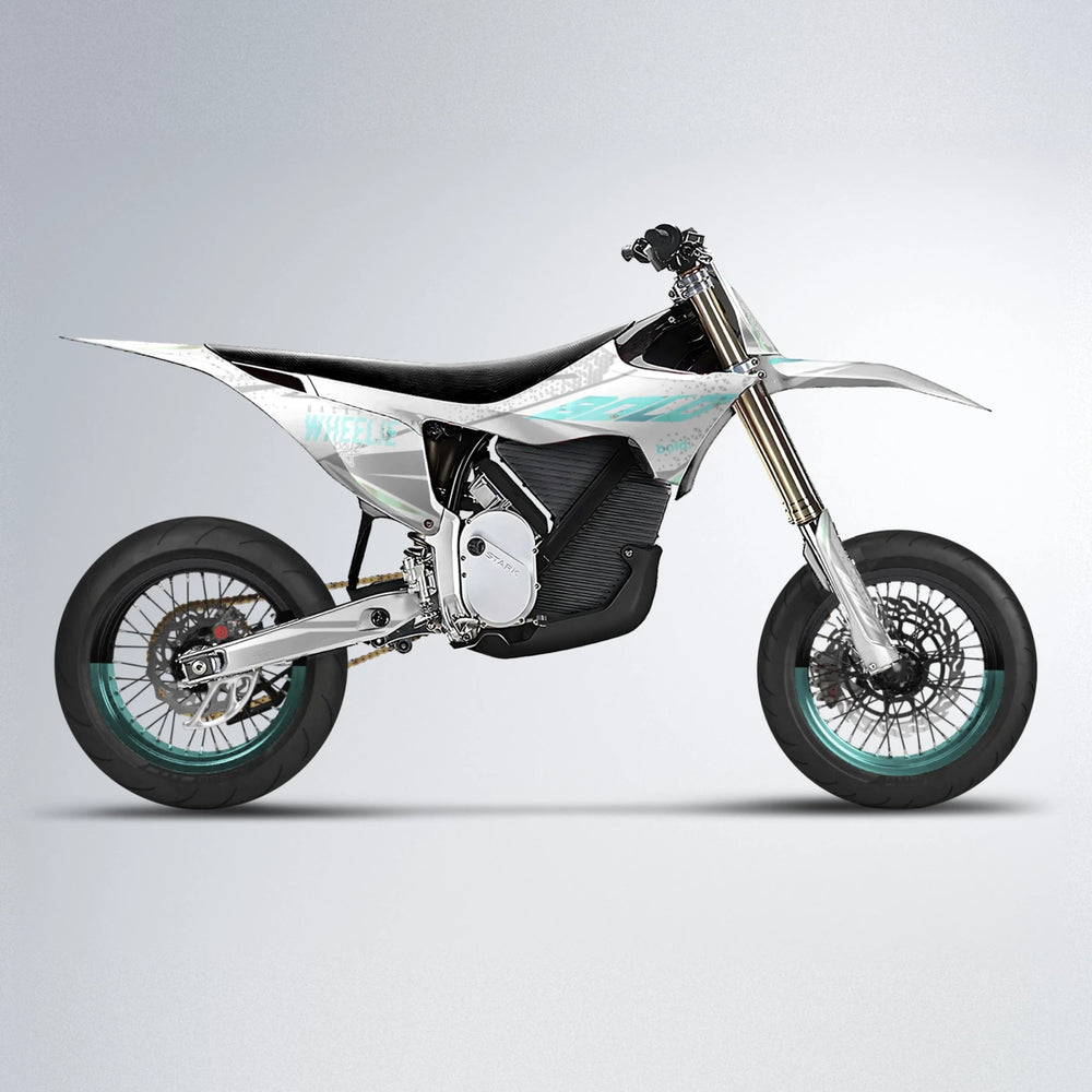 SKOOVBY Stark Varg SM supermoto graphics kit in Mint