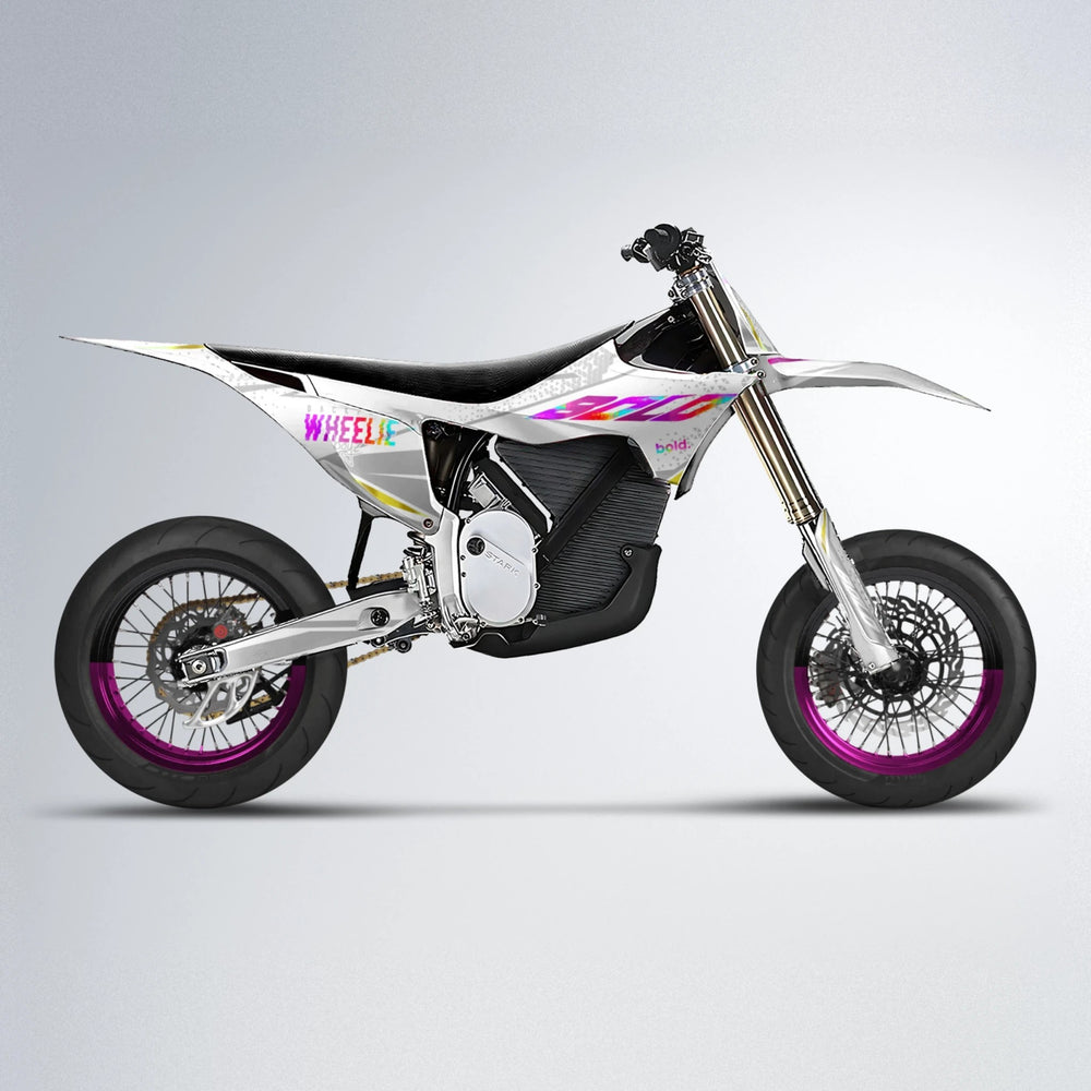 SKOOVBY Stark Varg SM supermoto graphics kit in Pink