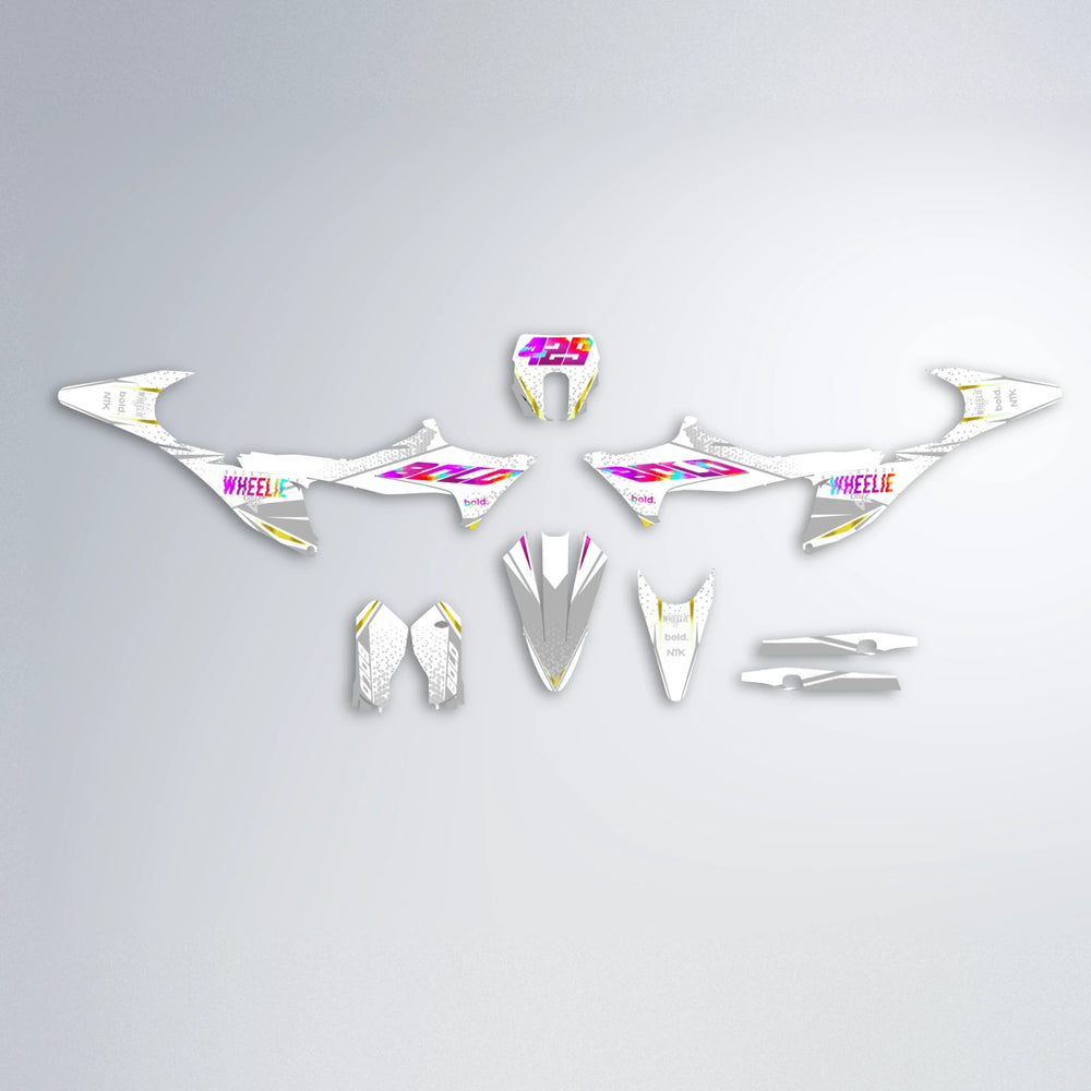 SKOOVBY Stark Varg SM graphics kit parts layout in Pink