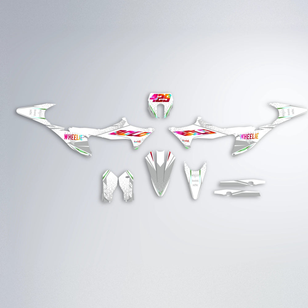 SKOOVBY Stark Varg SM graphics kit parts layout in Red