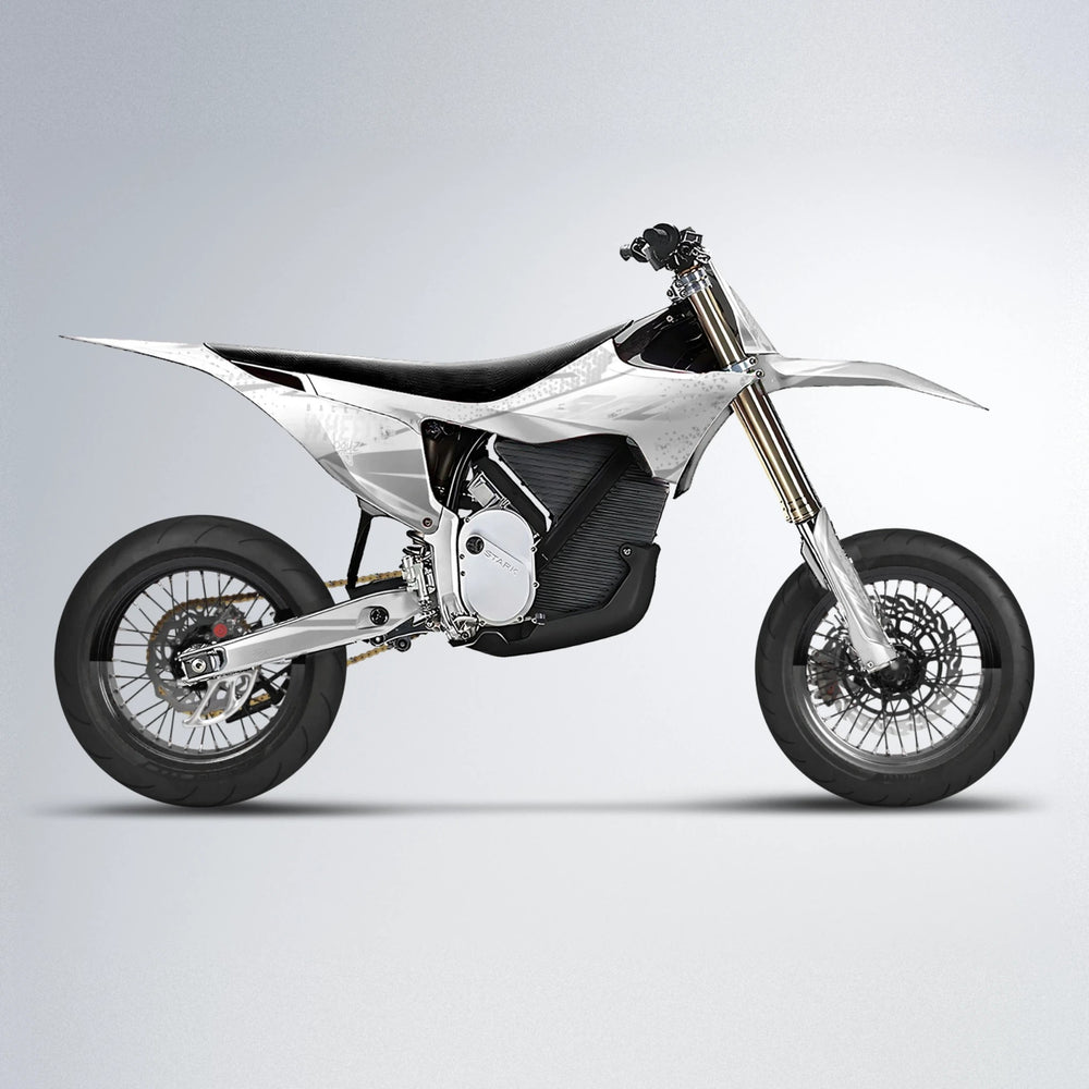 SKOOVBY Stark Varg SM supermoto graphics kit in White