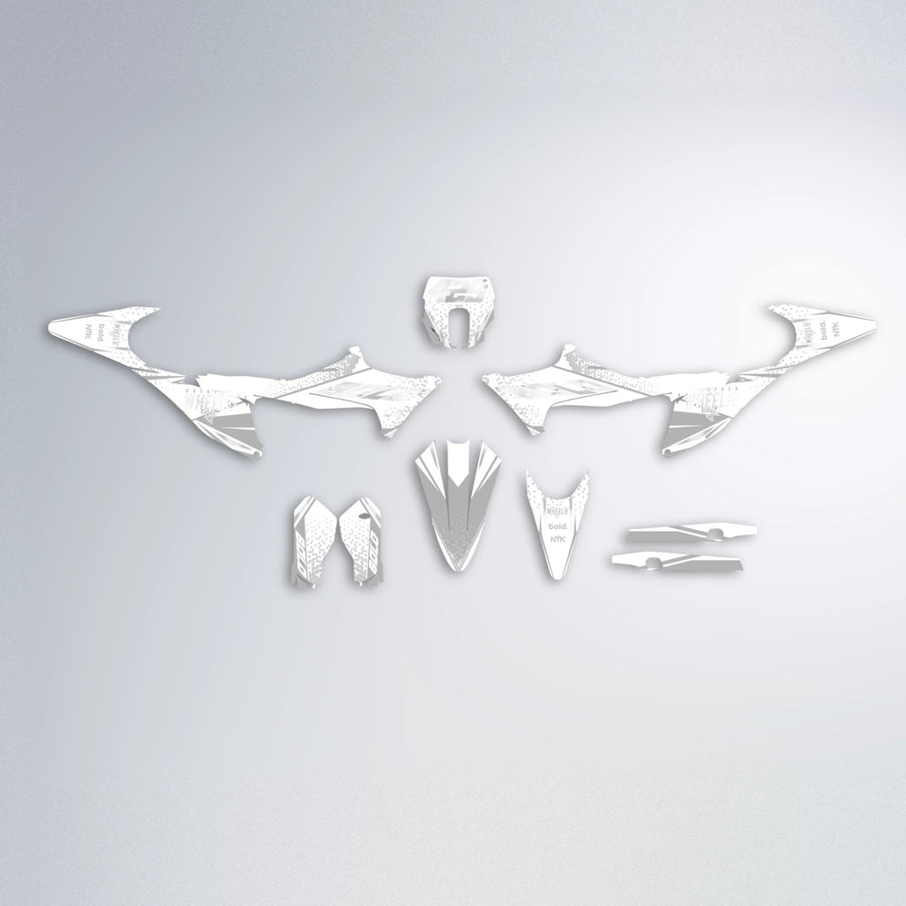 SKOOVBY Stark Varg SM graphics kit parts layout in White