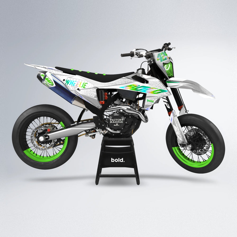 SKOOVBY supermoto graphics kit in Green