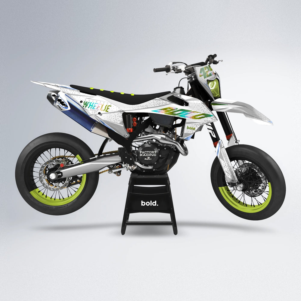 SKOOVBY supermoto graphics kit in Olive