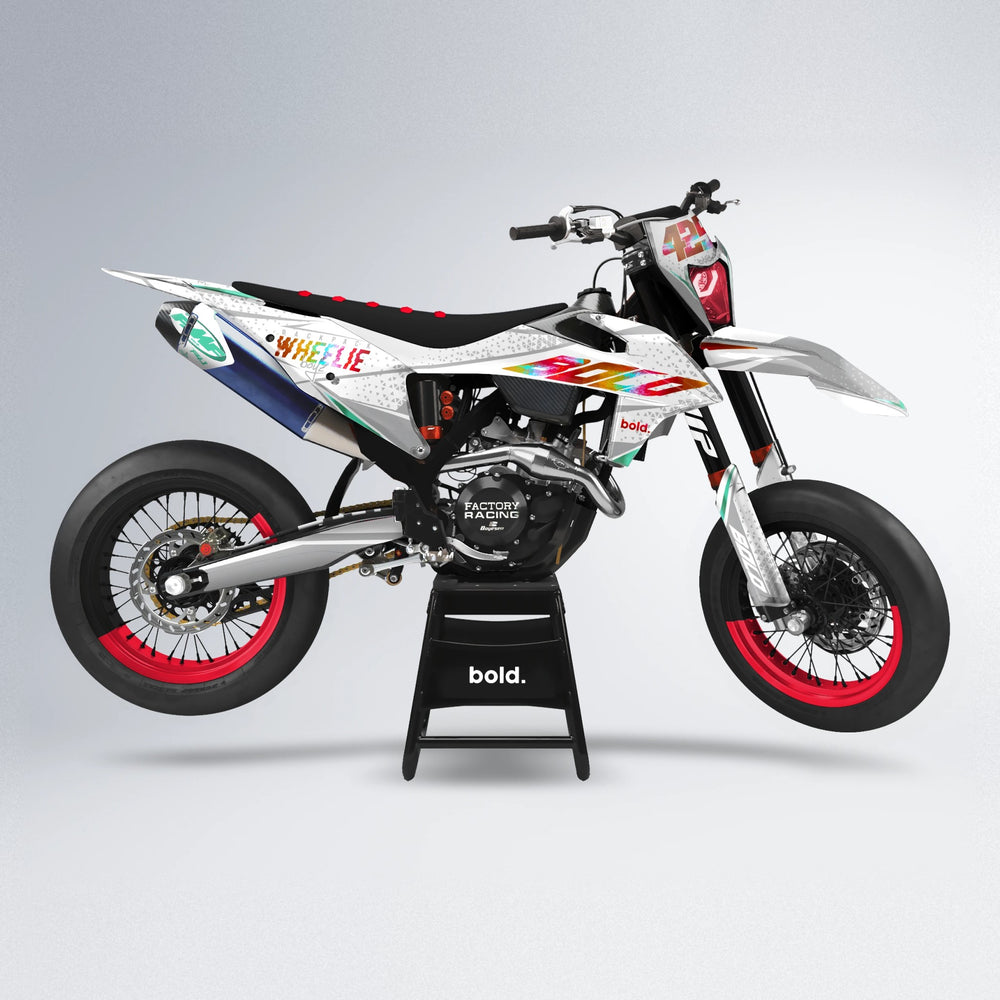 SKOOVBY supermoto graphics kit in Red