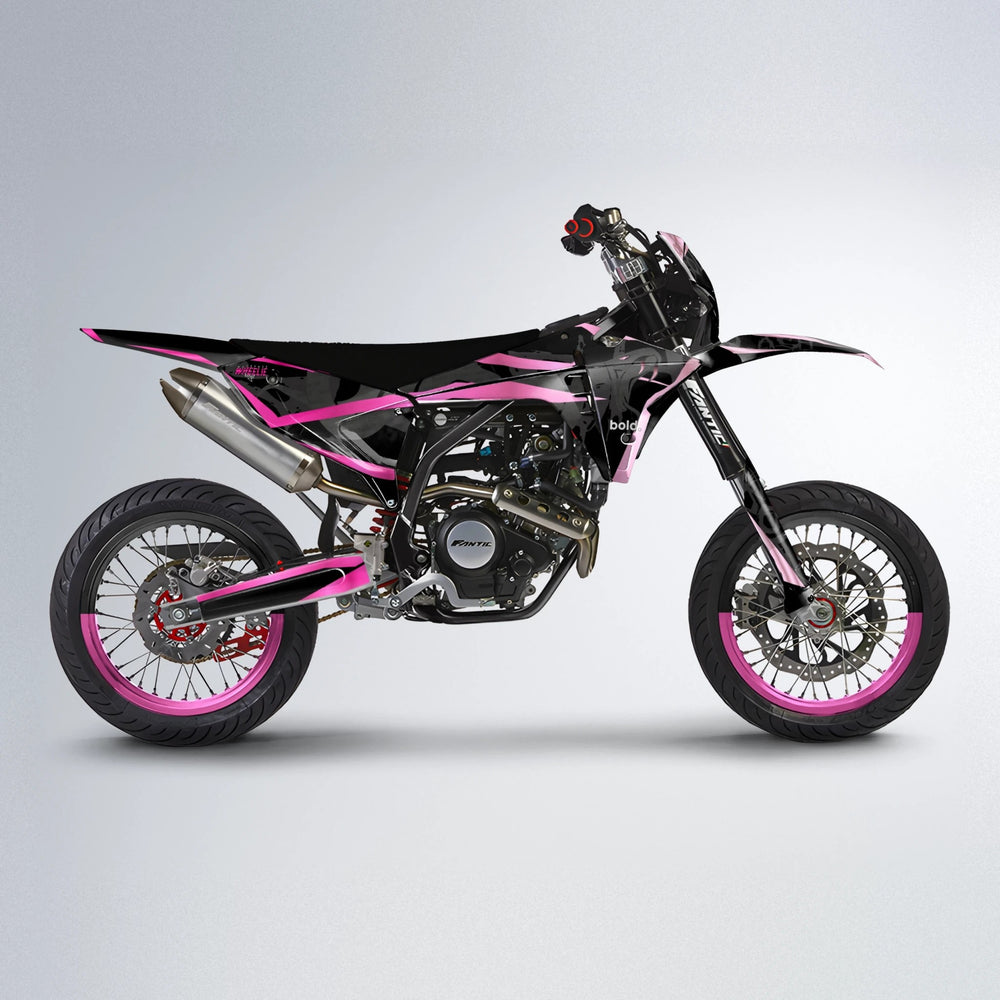 SLASH Fantic supermoto graphics kit in Flamingo