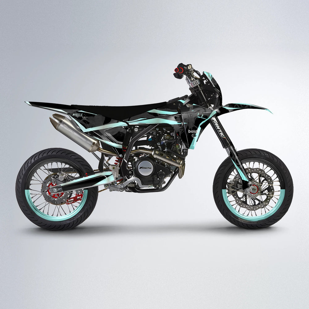 SLASH Fantic supermoto graphics kit in Mint